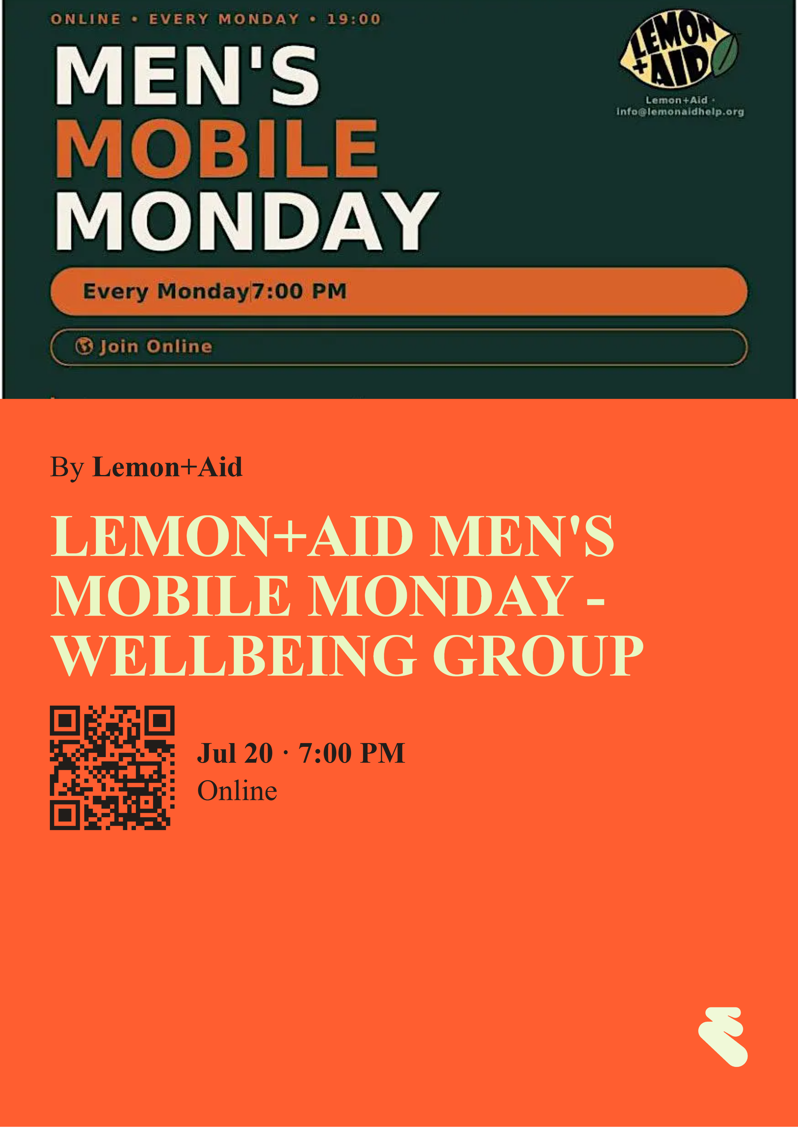 Men's Mobile Monday - wellbeing group